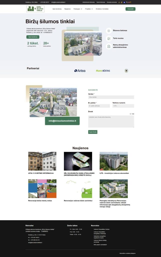 Klientų informacijos ir paslaugų svetainė