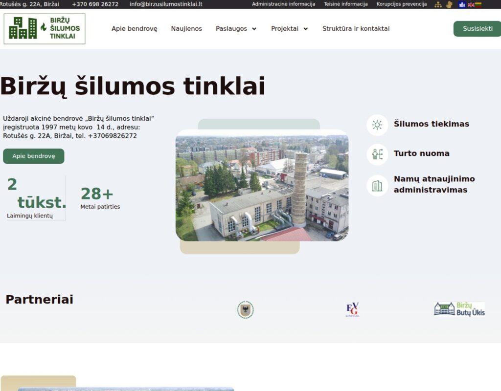 Klientų informacijos ir paslaugų svetainė