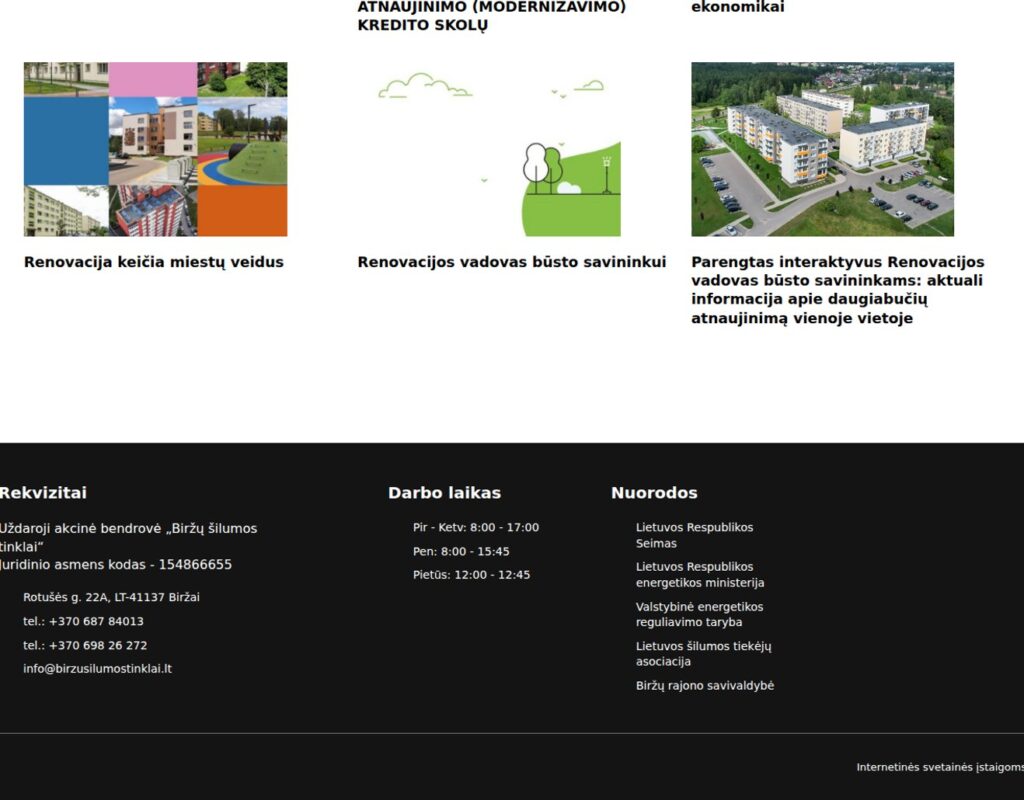 Klientų informacijos ir paslaugų svetainė