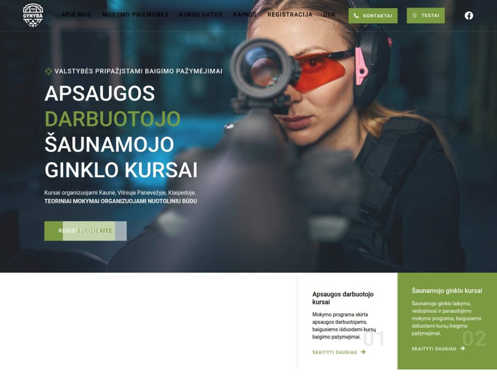 Mokymų platforma su aiškia struktūra ir turiniu