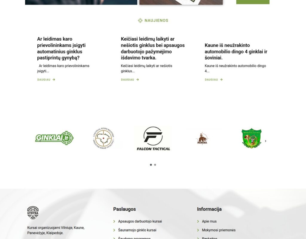 Mokymų platforma su aiškia struktūra ir turiniu