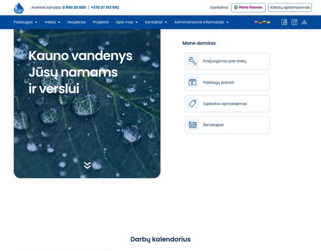 Vandens tiekimo paslaugų informacijos svetainė