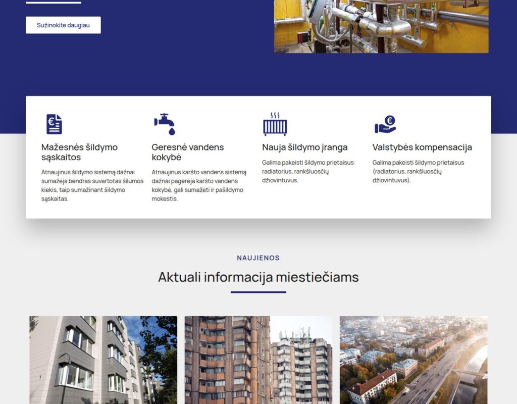 Būsto modernizavimo svetainė su prieinamumo standartais