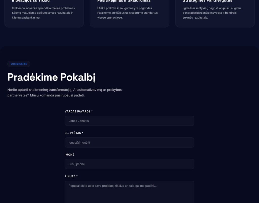 Platforma su dizaino idėjomis ir konsultacijomis