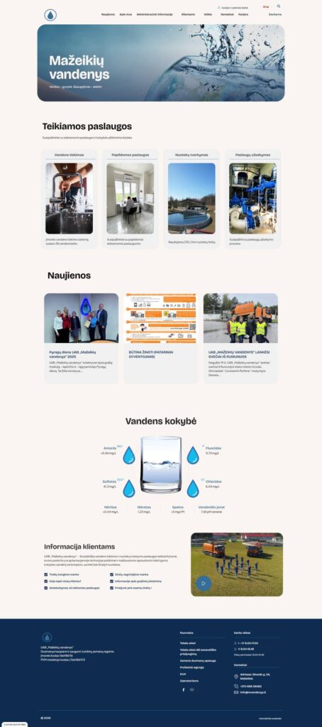 Vandens tiekimas: Efektyvi informacijos sistema vartotojams