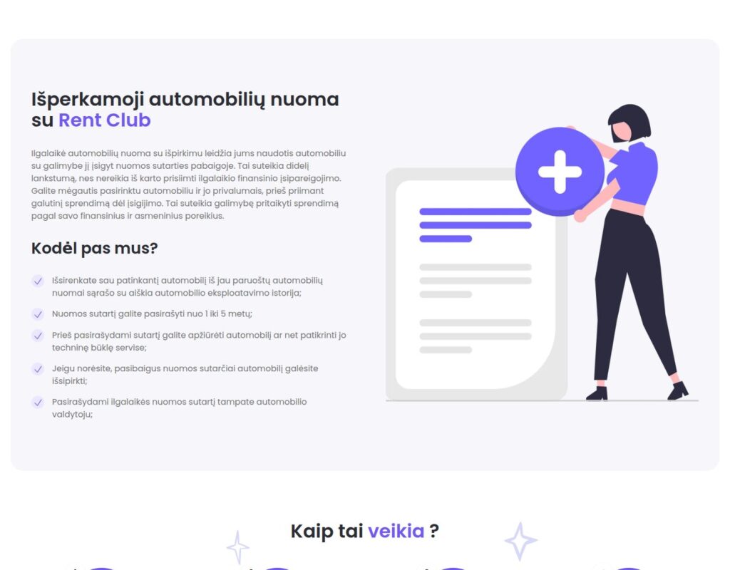 Automobilių nuoma: Patogi svetainė paslaugoms ir informacijos paieškai