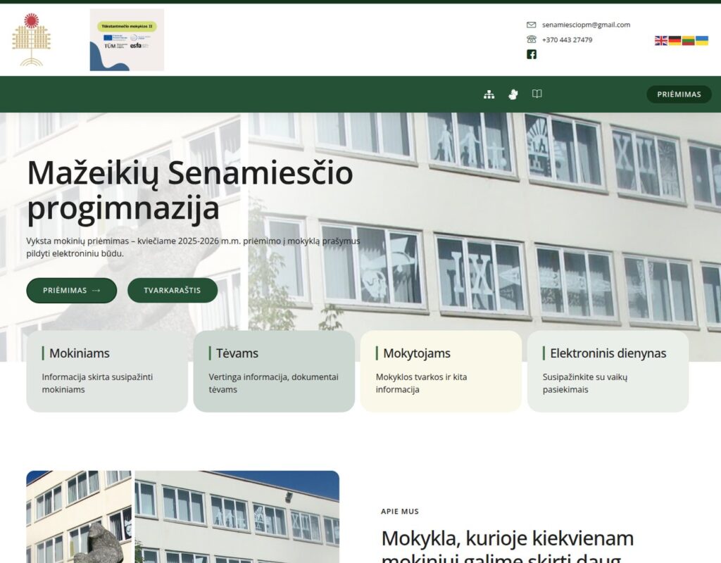 Bendruomenės veiklų ir informacijos svetainė