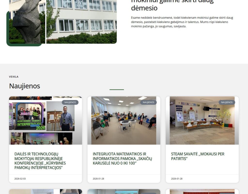 Bendruomenės veiklų ir informacijos svetainė