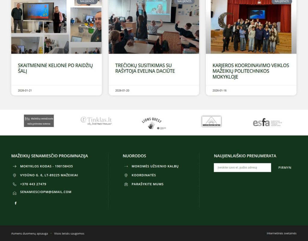 Bendruomenės veiklų ir informacijos svetainė