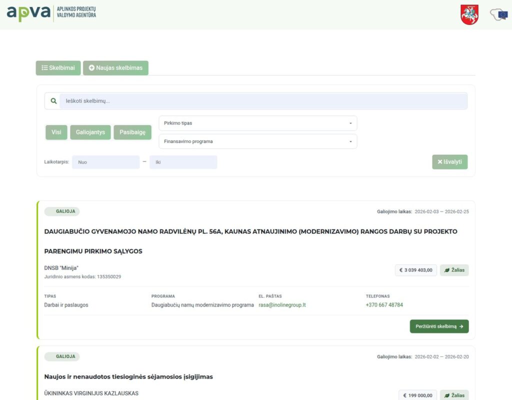 Aplinkosaugos platforma: efektyvi komunikacija iniciatyvoms