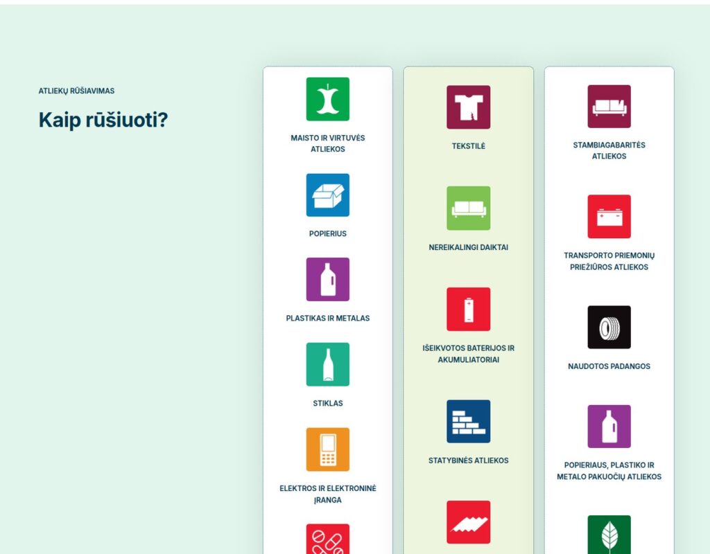 Atliekų tvarkymo centras: aiški informacija klientams