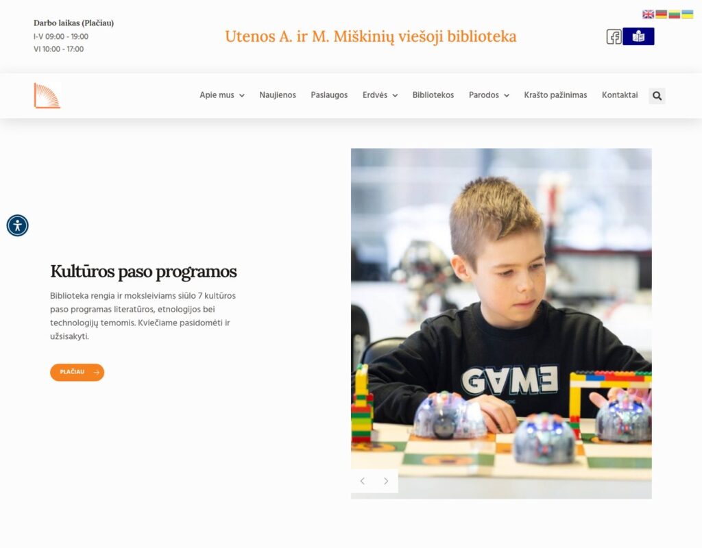 Kultūros erdvė: patogesnis paslaugų pristatymas gyventojams