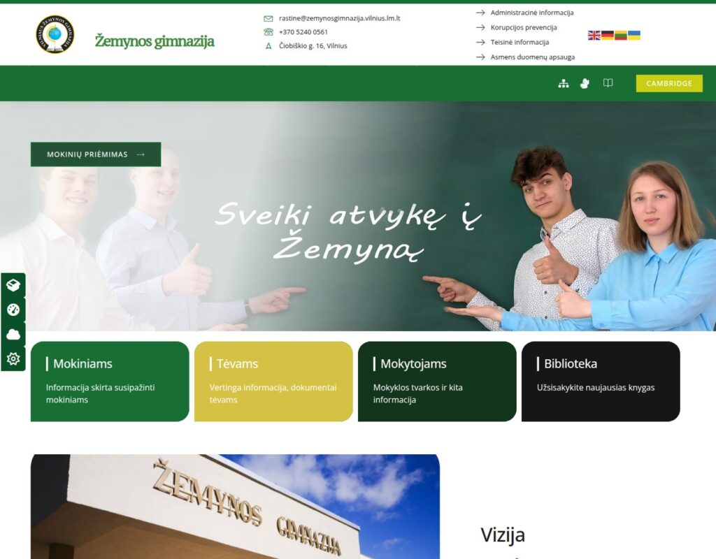 Edukacinės aplinkos ir informacijos svetainė