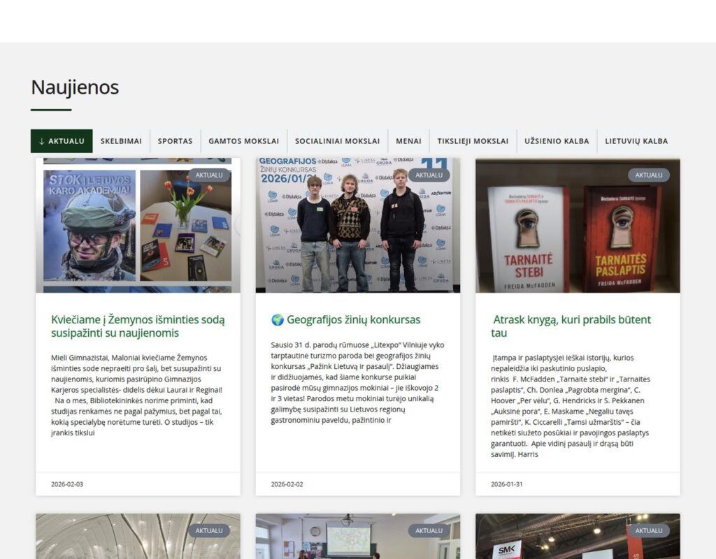 Edukacinės aplinkos ir informacijos svetainė