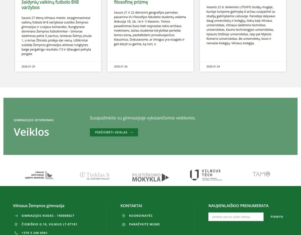 Edukacinės aplinkos ir informacijos svetainė
